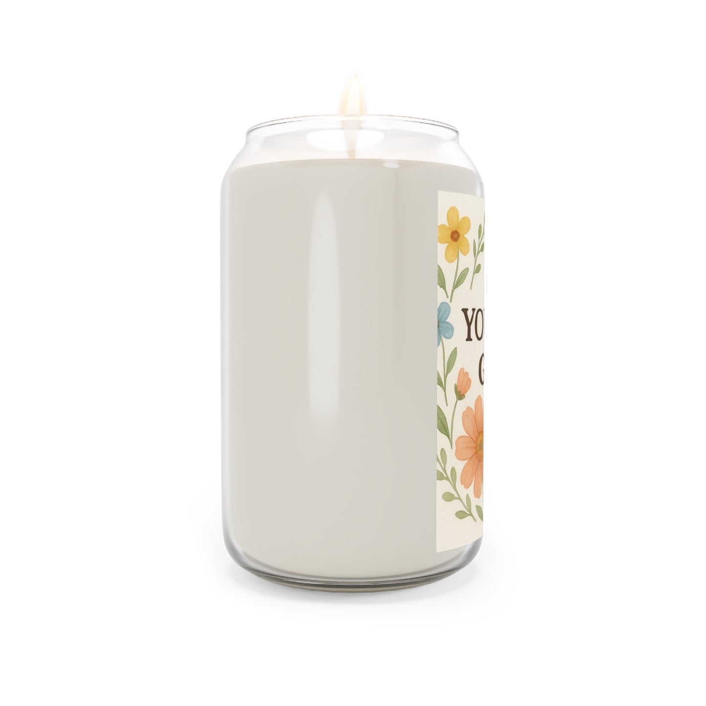 Floral Scented Candle, Let Yourself Grow, Relaxation Gift, Home Decor, Self-Care, Eco-Friendly Candle, Luxurious Aromatherapy