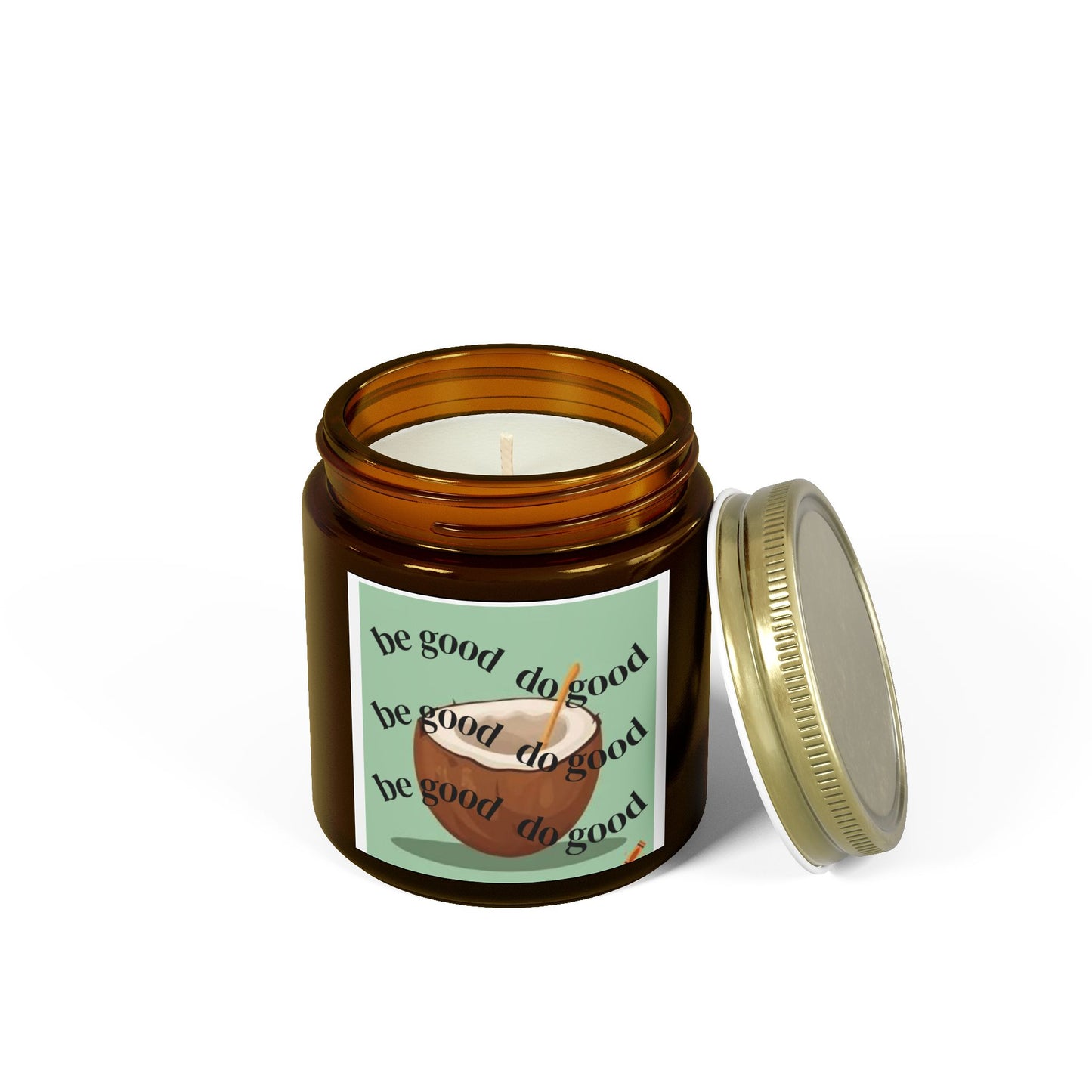 Be Good, Do Good Scented Candles - Eco-Friendly Coconut Apricot Wax, Perfect Gifts for Relaxation, Home Decor, Wellness