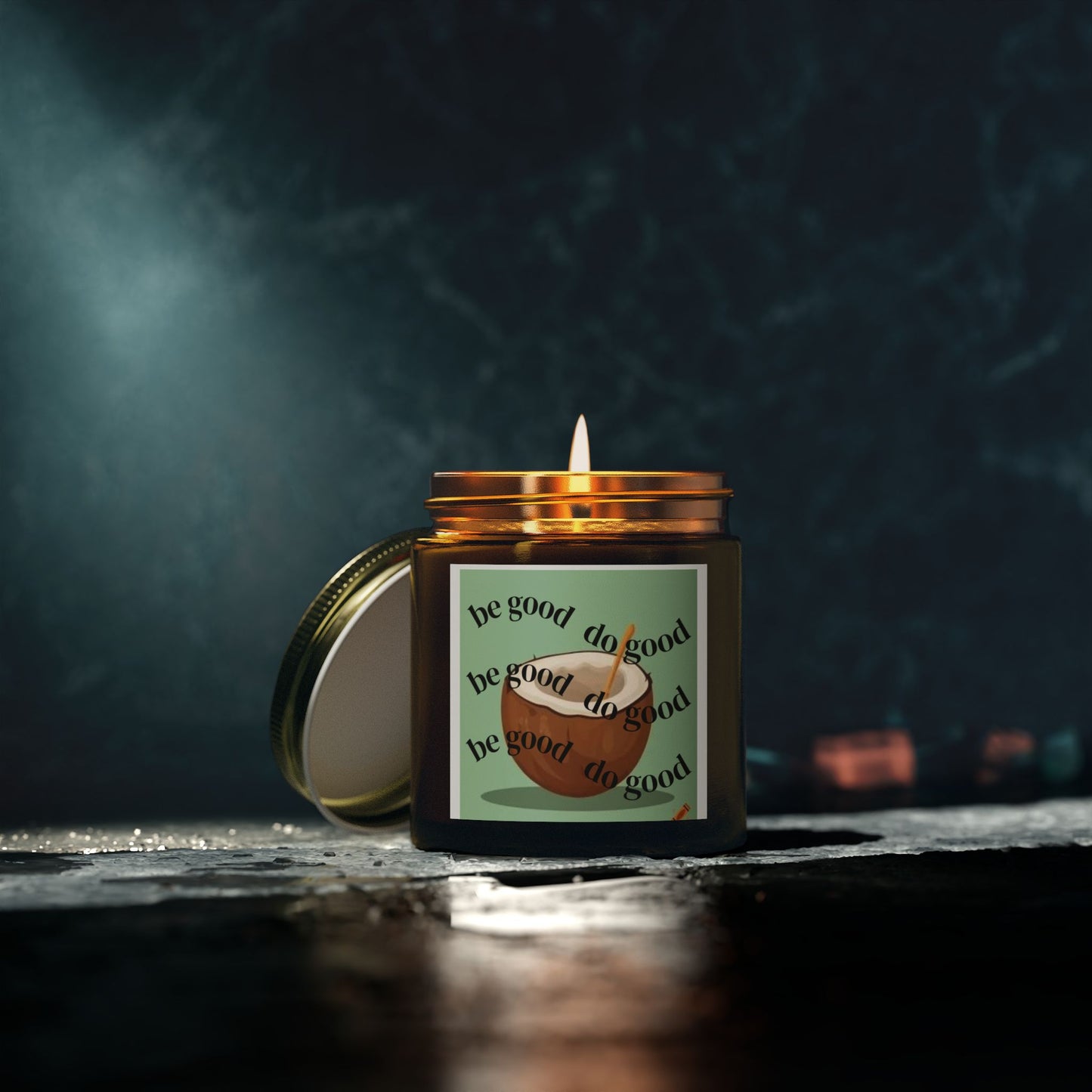 Be Good, Do Good Scented Candles - Eco-Friendly Coconut Apricot Wax, Perfect Gifts for Relaxation, Home Decor, Wellness