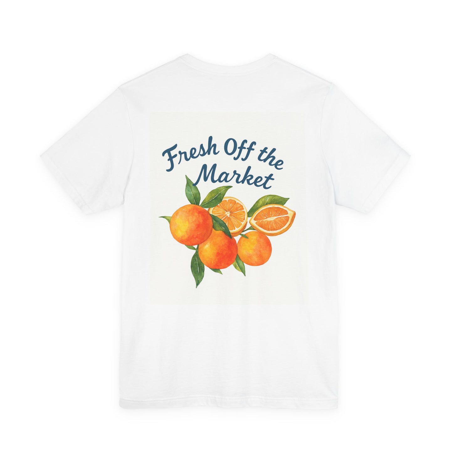 Fresh Off the Market Citrus Tee - Unisex Short Sleeve Shirt, Casual Wear, Summer Fashion, Gift for Fruit Lovers, Orange Graphic T-Shirt