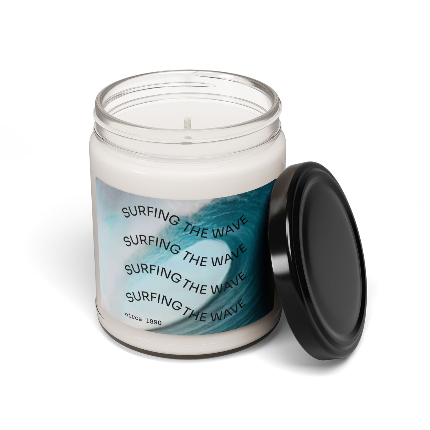 Surfing the Wave Scented Soy Candle | Summer Vibes Candle for Beach Lovers, Coastal Decor, Relaxation, Gift Idea, Home Fragrance
