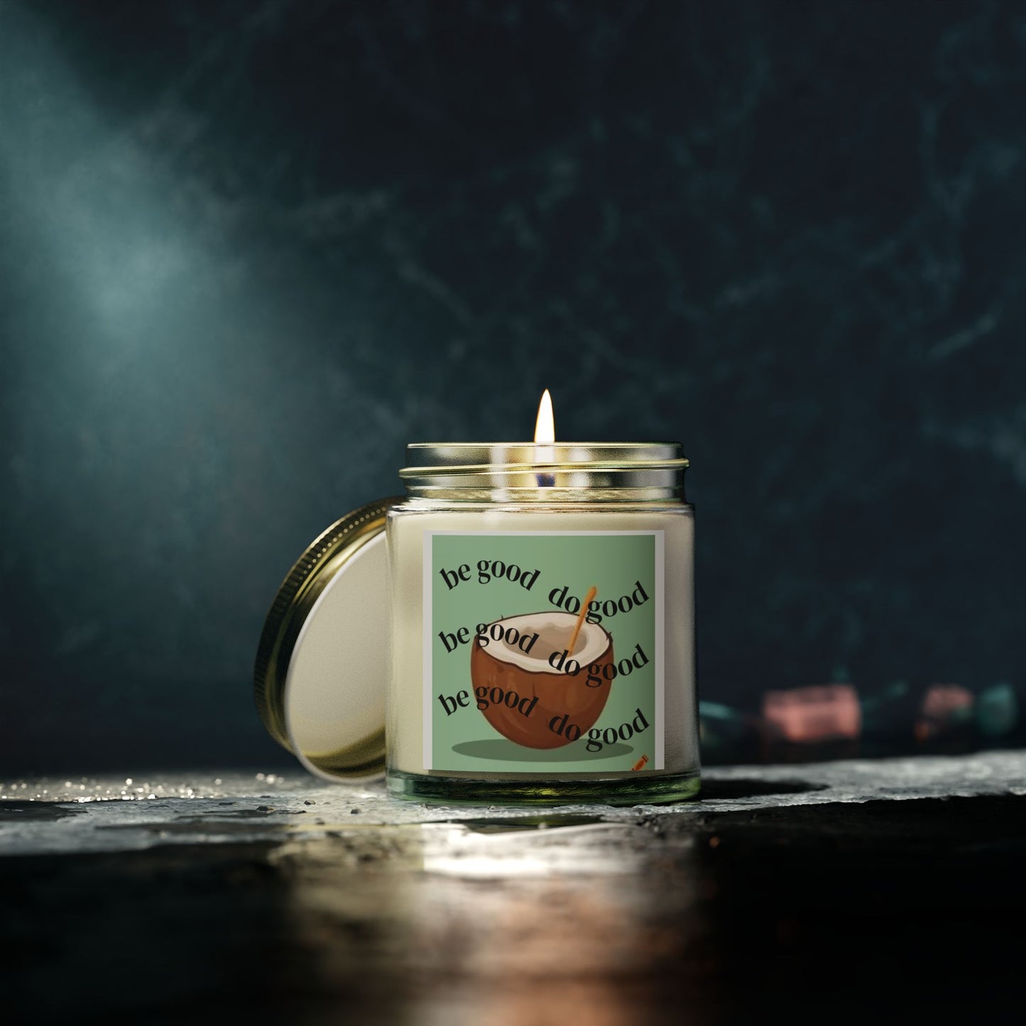 Be Good, Do Good Scented Candles - Eco-Friendly Coconut Apricot Wax, Perfect Gifts for Relaxation, Home Decor, Wellness