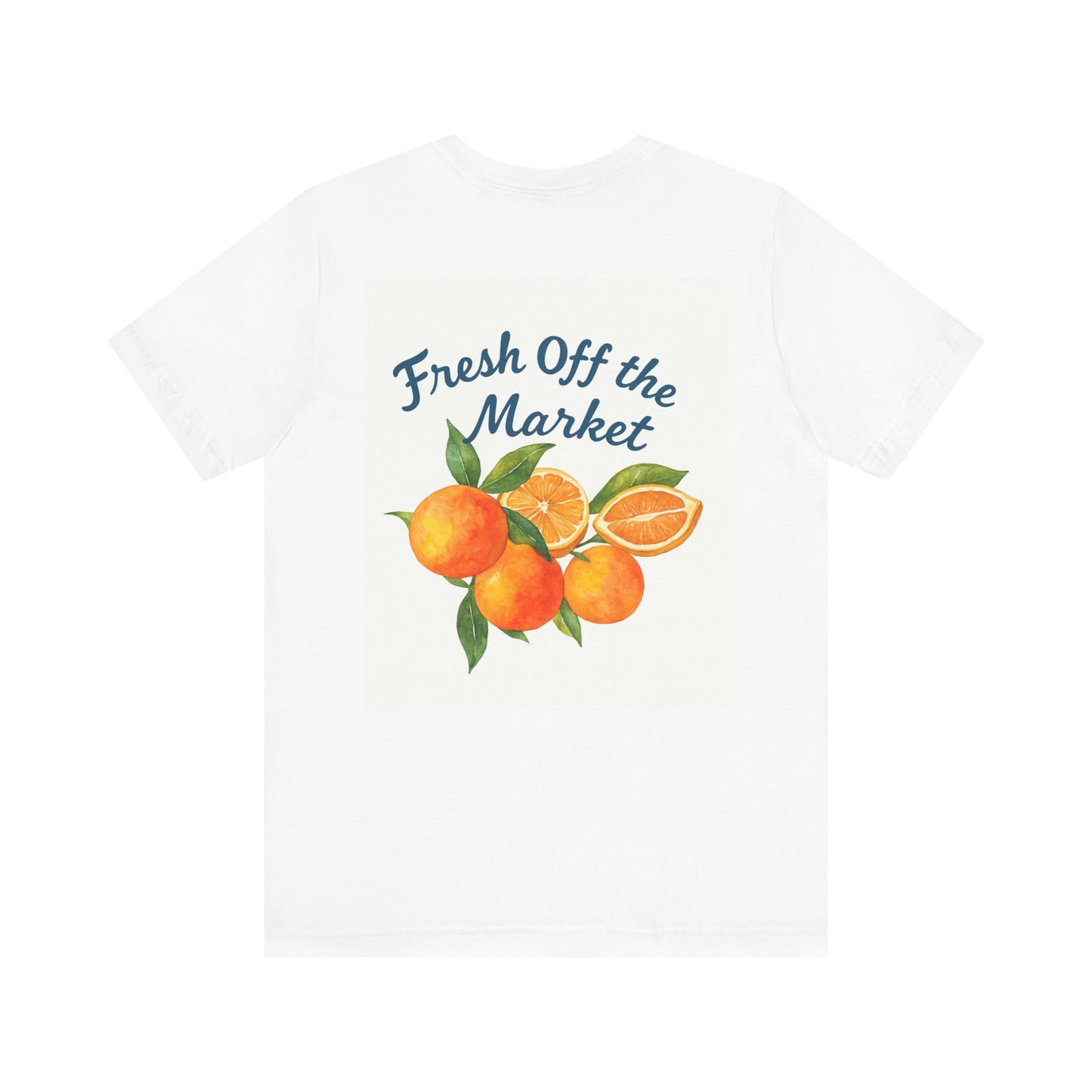 Fresh Off the Market Citrus Tee - Unisex Short Sleeve Shirt, Casual Wear, Summer Fashion, Gift for Fruit Lovers, Orange Graphic T-Shirt