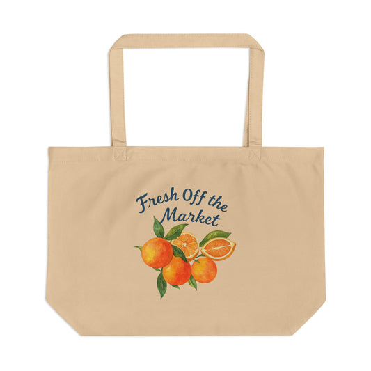 Fresh Off the Market Eco Tote Bag | Organic Grocery Bag, Reusable Shopping Tote, Farmers Market Essential, Eco-Friendly Gift, Canvas Tote