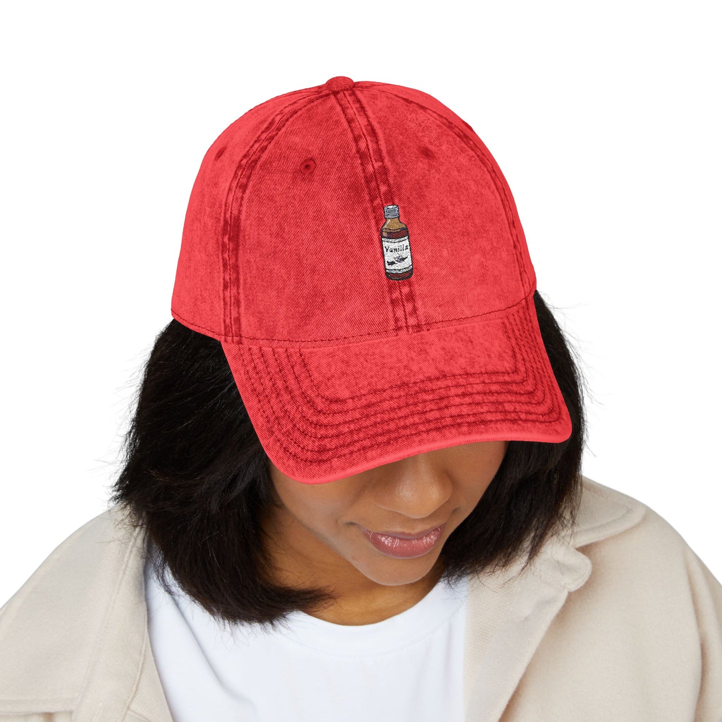 Vintage Embroidered Cap with Heart Design, Gift for Mom, Casual Hat, Trendy Accessories, Mother's Day Gift, Everyday Wear, Cute Cap