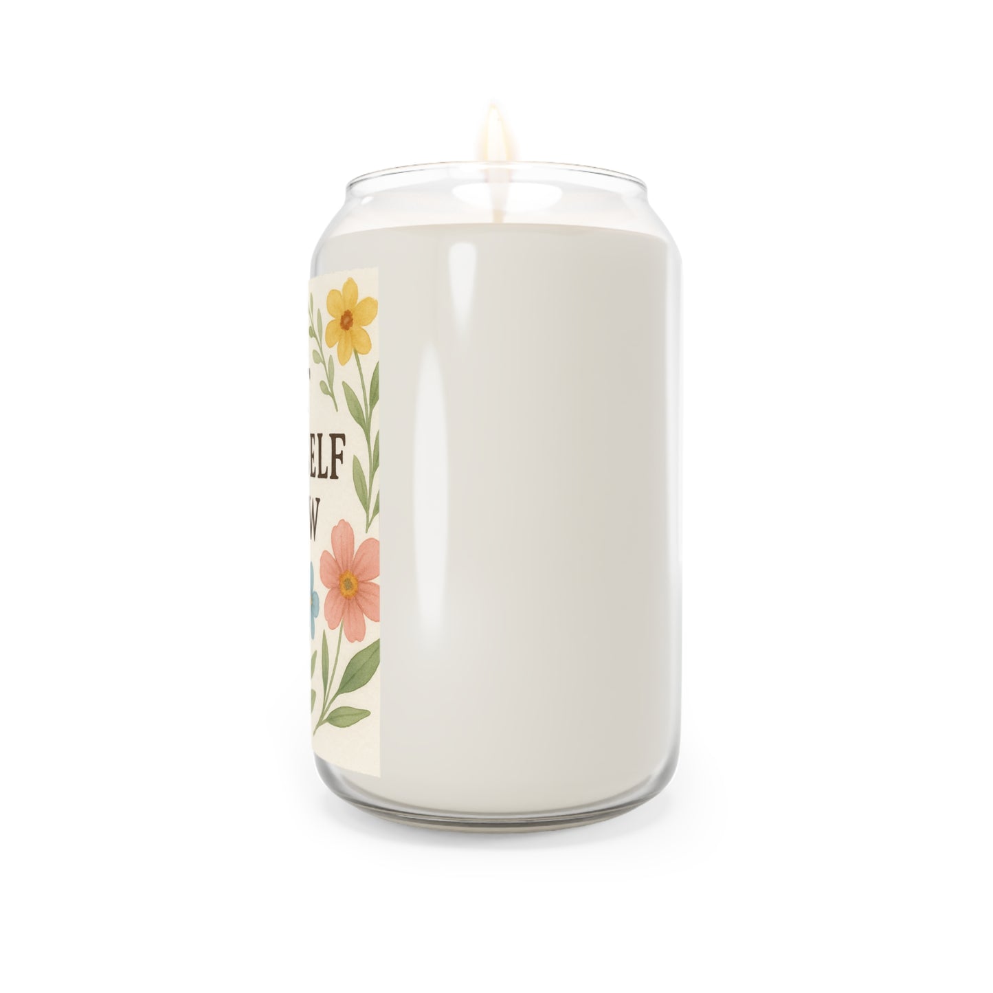 Floral Scented Candle, Let Yourself Grow, Relaxation Gift, Home Decor, Self-Care, Eco-Friendly Candle, Luxurious Aromatherapy