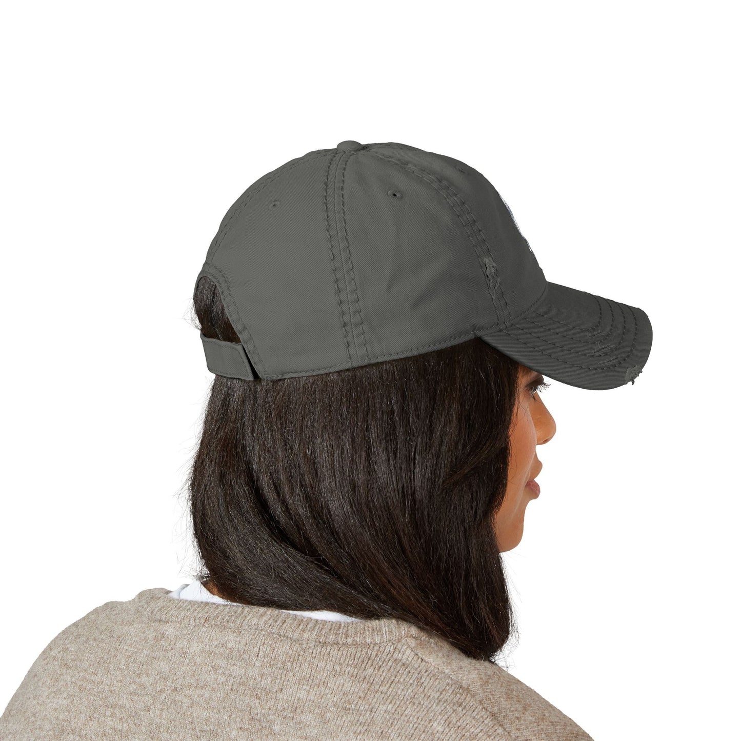 Distressed Dad Hat with Cute Bunny Embroidery, Casual Cap for Outdoor Adventures, Great Gift for Dads, Unique Fashion Statement, [...]